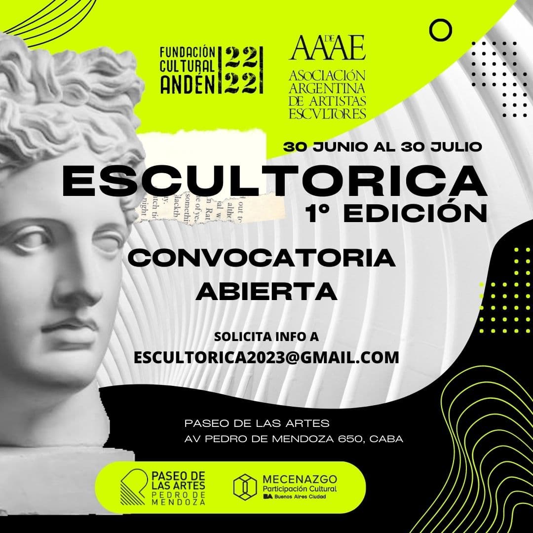 Flyer — Escultórica en el Paseo de Las Artes de CABA