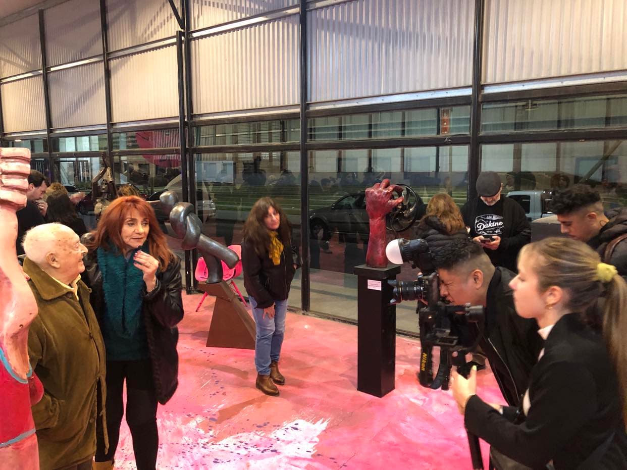 Inauguración de la muestra en el Paseo de Las Artes