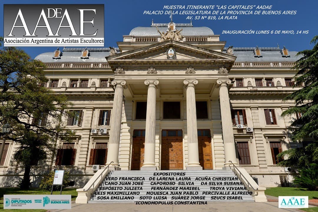Flyer — Muestra en la Cámara de Diputados de La Plata